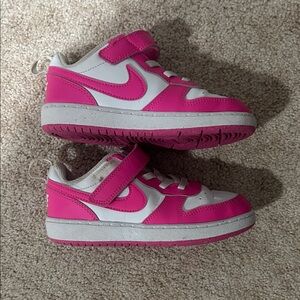Nike Kids Fuchsia and White Sneakers
